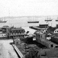 Port Townsend Washington waterfront circa 1890