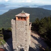 The stone tower on Mount Constitution today