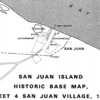 Map of San Juan Town in 1874